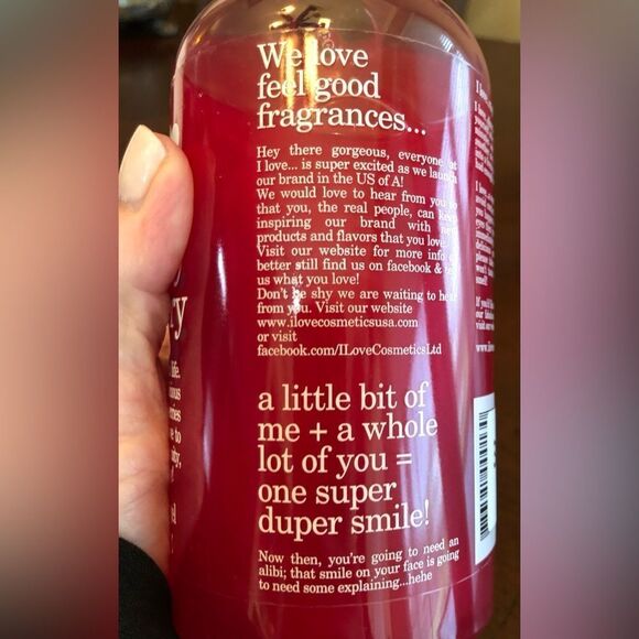 I LOVE ... - NWT - Raspberry &  Blackberry Bubble Bath & Shower Gel. 16.9 fl. oz - Picture 6 of 13